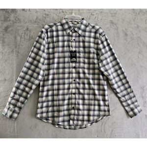 Pacific Outfitters Men's Long‎ Sleeve Size Small Plaid Shirt Stretch Wicking
